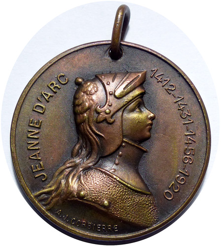 Médaille ville autun jeanne - ville,