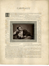 Portrait de Carpeaux (Artiste Peintre), par Numa Blanc.  Extrait de la Galerie C