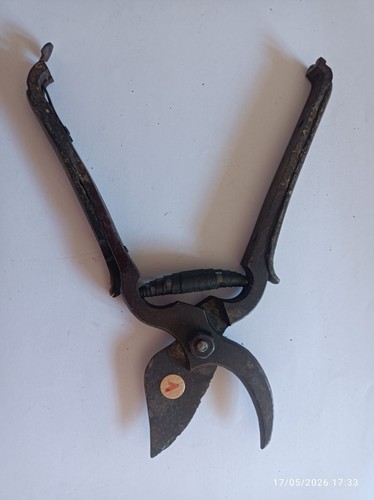 Ancien sécateur fer forgé