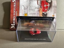 Voiture Miniature Avolette Record Luxe 1956 Micro-Voitures D'Antan Altaya 1/43