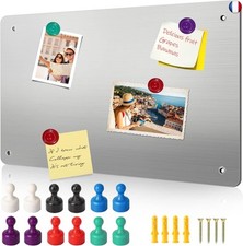 42 x 30 cm Tableau Magnetique Mural, Tableau Blanc Magnetique Effacable,