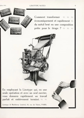 Linotype notes printing - &,