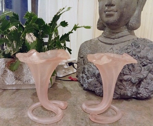Paire vase corne - paire, de
