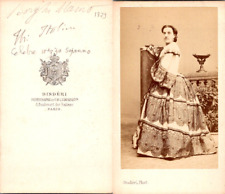 Disdéri, Paris, la cantatrice mezzo-soprano italienne Adélaïde Borghi-Mamo Vinta