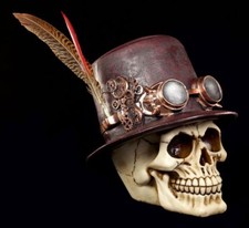 Steampunk Crâne Avec Chapeau