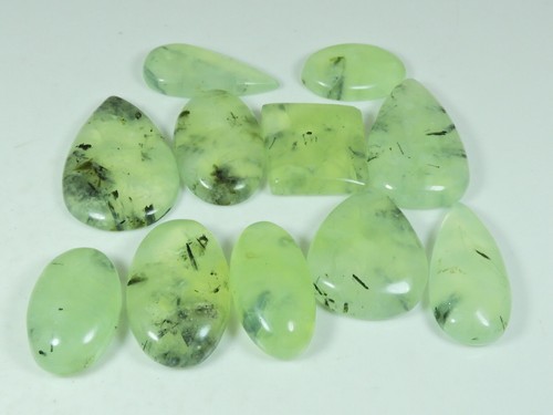 Cabochon préhnite vert