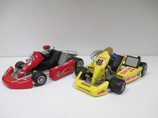 RARE LOT de 2 KARTING Go KART TOY THINGS WISECO Metal Racers au 1/18