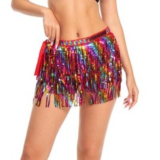 Sequin Fringe Jupe Dance