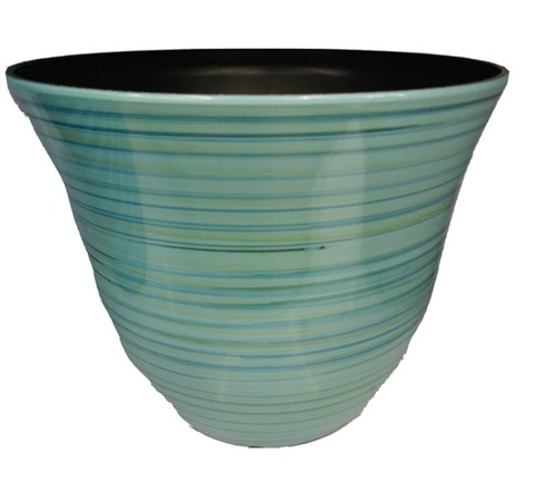 Vert abat jour rayure - 14", abat-jour