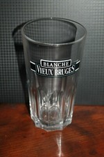 ANCIEN VERRE A BIERE BELGE  °°°  BLANCHE VIEUX BRUGES  °°°  25CL .COLLECTION