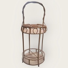 Porte-bouteille en rotin – Vintage des années 1950