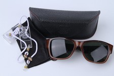 259$ New Vintage Vuarnet 086 Brown Sunglasses PX3000 Green glass lens + chord