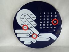 plaque émaillée CALENDRIER