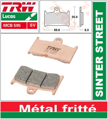 Plaquettes frein avant trw - 2,