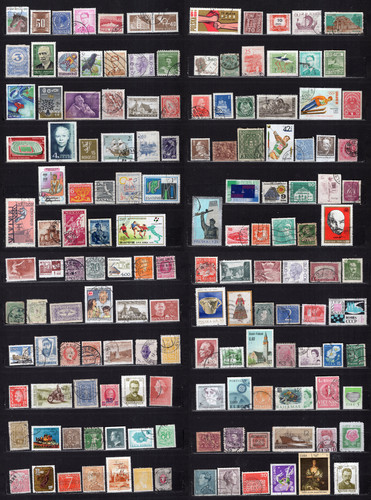 Lot timbres divers - lot, monde