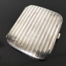 Etui A Cigarettes Ancien ALPACCA Allemagne 1900 Silver Plated Box