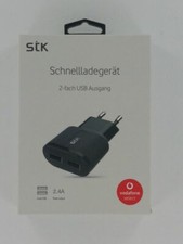 Chargeur rapide STK 2 sorties USB en noir emballage d'origine NEUF revendeur