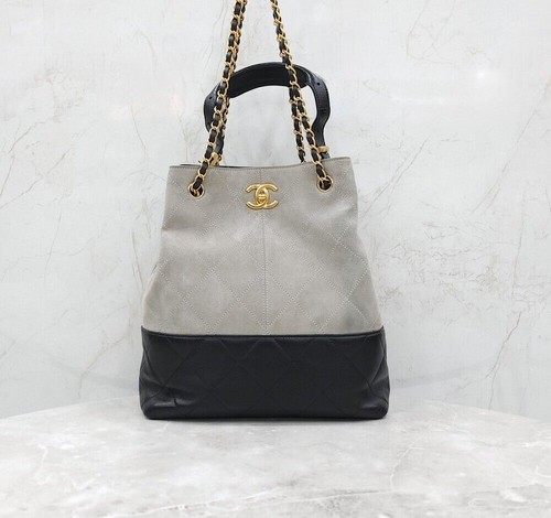 Chanel sac shopping cuir - sac, en