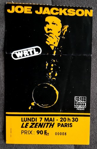 Ticket billet place concert - ticket,