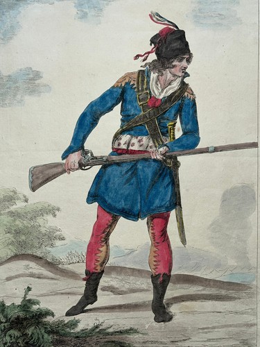 Habit militaire gravure - militaire, denon