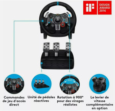 LOGITECH G29 Driving Force Volant de Course + pédales Compatible PS5 - PS4 et PC