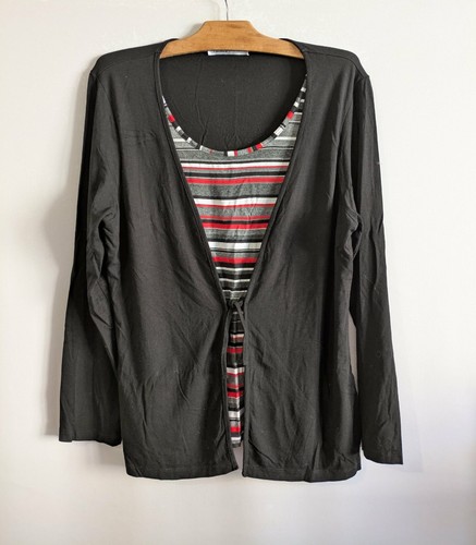Blouse noire polyester