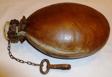 Allemand WWII Bidon Gourde Aluminium ORIGINAL TERRAIN dans son jus