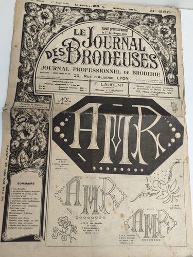 Ancien journal broderie - , le