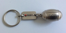 Porte-clés : Société Générale - ballon de rugby (sponsor officiel)