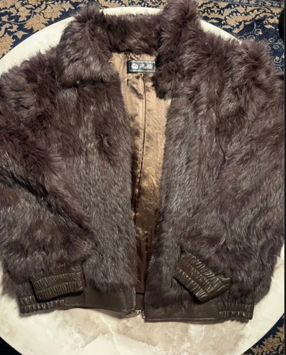Manteau fourrure lapin - fourrure,