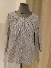 Tres belle blouse coton bleu ecru Cos 42 tbe