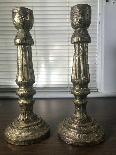 Vintage pair candlestick - vintage,