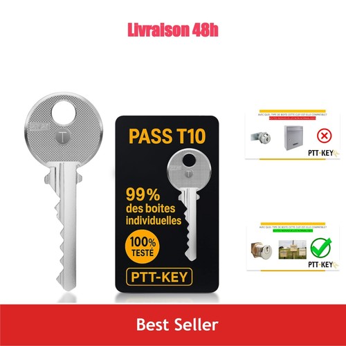 Clé pass ptt t10 - pour, boîte