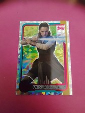 Rey Carte Brillante Star Wars Les Derniers Jedi Topps 2017 Français #169
