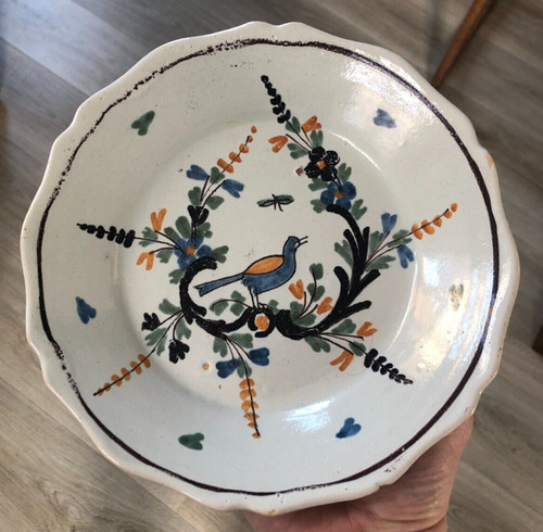 Ancienne assiette faïence - ancienne,