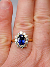 SUPERBE BAGUE POMPADOUR SAPHIR