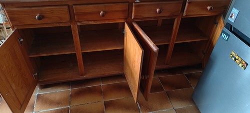 Buffet bas pin massif - massif, portes