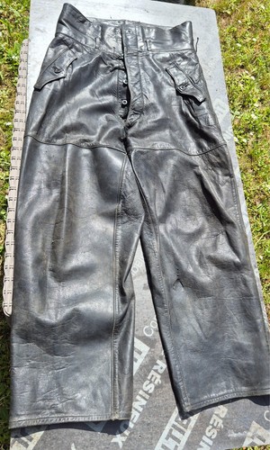 Pantalon cuir noir la - en,