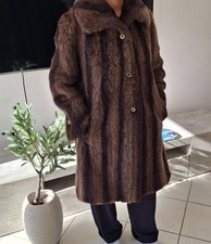 Manteau en Fourrure de Vison Véritable Animaux  Vintage Old School