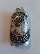 ancienne plaque cadre vélo gitane