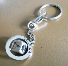 Porte cle métal tournant Ile