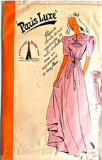 👉 1007 Ancien PATRON PARIS LUXE VINTAGE FRENCH CHEMISE DE NUIT T44