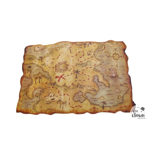 Carte trésor pirate - au,