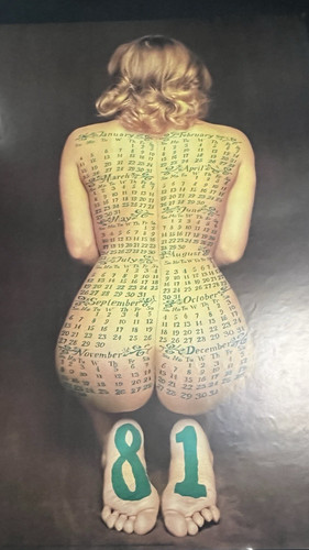 Grande affiche calendrier girl - affiche,