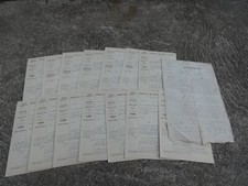 1924 GENDARMERIE FRANCAISE Lot de 15 Rapports Tribunal Police Cycles Rivesaltes