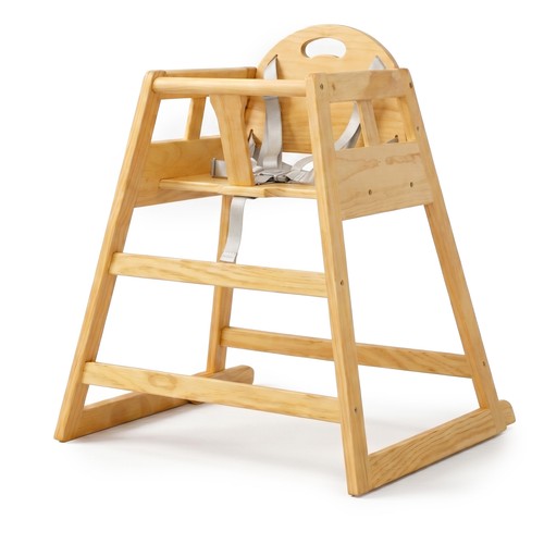 Chaise haute enfant bois
