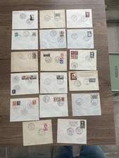 Lot de 17 enveloppes FDC
