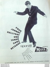 Publicite Vetement Maya Johnny Hallyday 1967