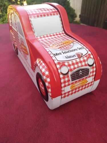 Boite voiture 2cv cochonou - voiture,