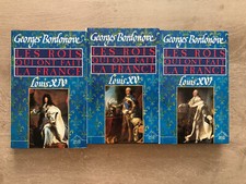 Lot 3 livres Les rois qui ont fait la france Louis XIV XV XVI Georges Bordonove